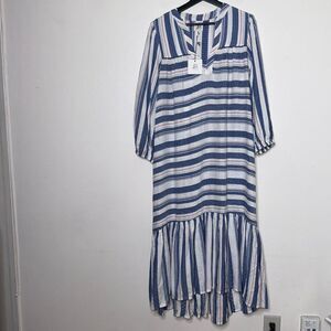 dRA Los Angeles Striped Boho Dress Womens Size Medium